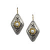 Gerochristo Solid 18K Gold, Sterling Silver & Pearls - Medieval Byzantine Earrings