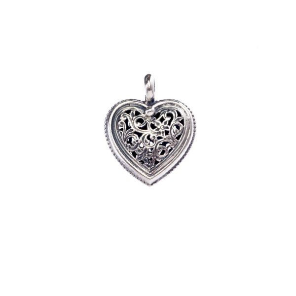 Sterling Silver Filigree Heart Pendant