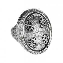 Sterling Silver Medieval-Byzantine Cross Ring