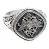 Double Headed Eagle -Byzantine Silver Ring