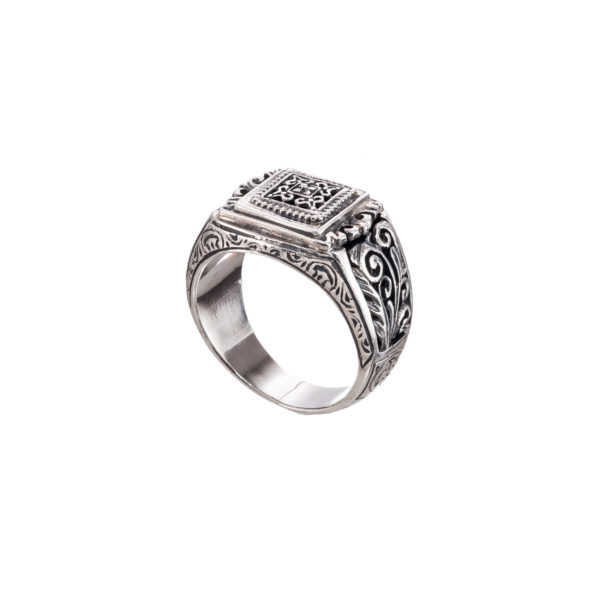 Sterling Silver Medieval-Byzantine Filigree Band Ring