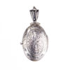 Sterling Silver Byzantine Medieval Engraved Locket Pendant