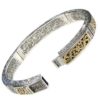 18K Gold and Silver 925, handmade, Byzantine bracelet by Gerochristo.