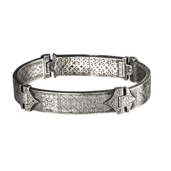 Silver 925, Byzantine, handmade bracelet by Gerochristo.