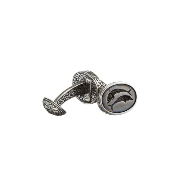 Sterling Silver & Bronze - Dolphin Cufflinks