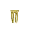 18K Gold reversible, black & white diamonds Greek key design flip ring.