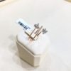 18K Rose Gold, handmade, Diamond ring.