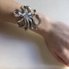 Silver 925, handmade octopus bracelet with Tourmaline stones.