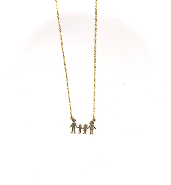 14K Gold Family necklace