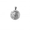 Silver 925, Alexander the Great coin pendant with Greek Key.